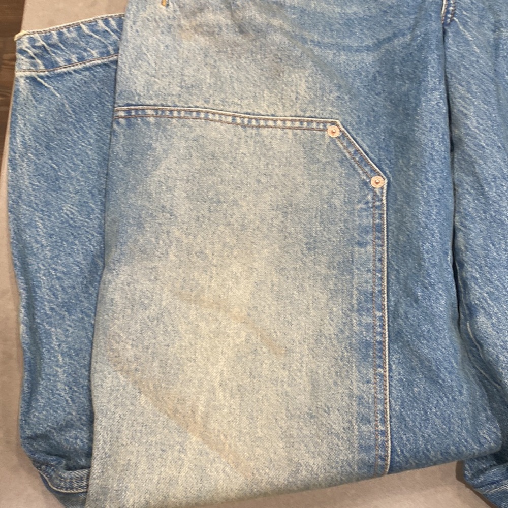 NWT Free People We The Free Loren Barrel Jeans Denim 32 high rise - Picture 7 of 13
